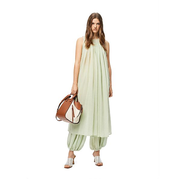 【ロエベ】新作◇smallハンモック 偽物 キャンバス&カーフ A538S35X27